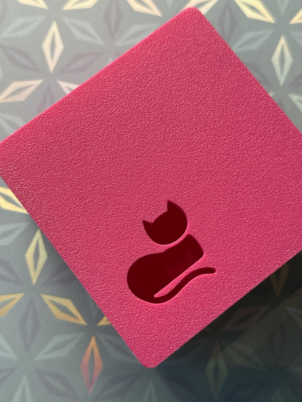 Cat Trinket Box with Cat Silhouette Lid