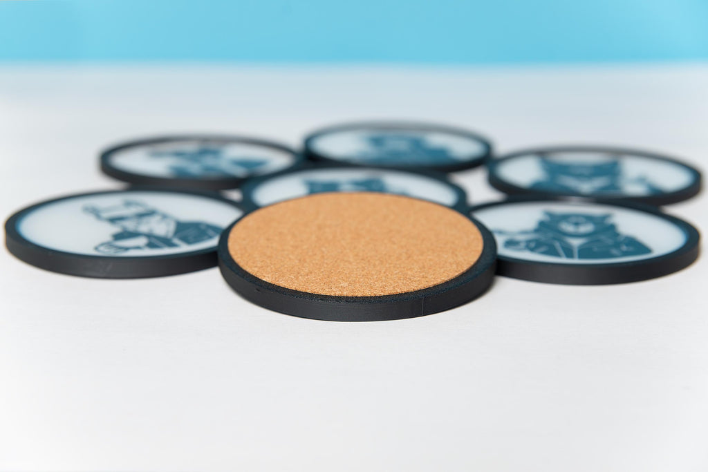 Funny Animal Drink Coasters with Holder