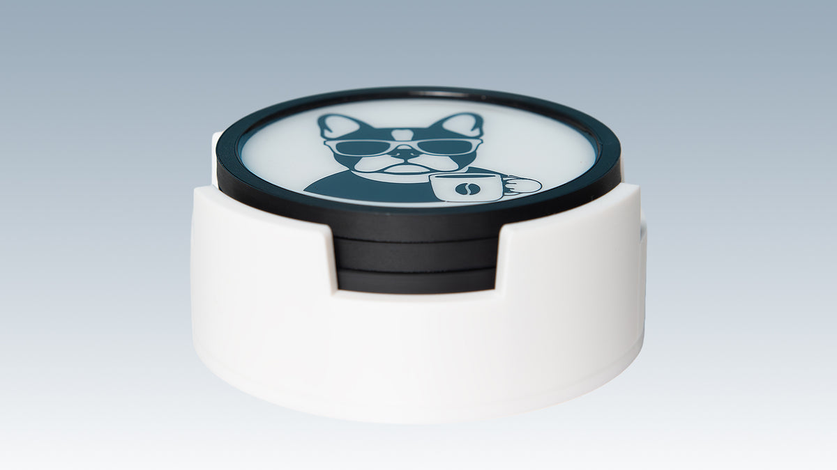 Funny Animal Drink Coasters with Holder